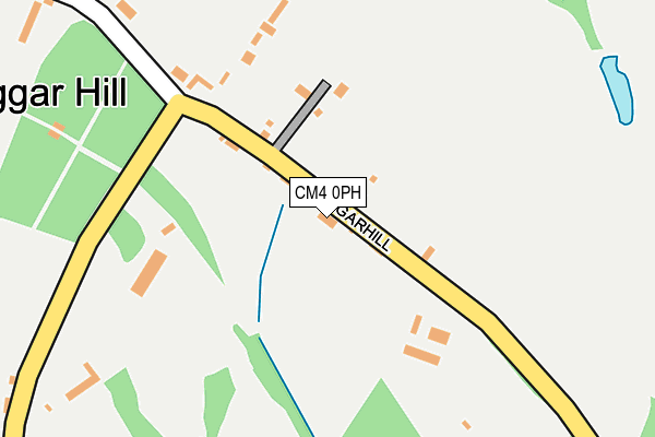 CM4 0PH map - OS OpenMap – Local (Ordnance Survey)