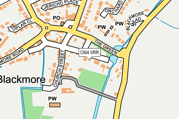 CM4 0RR map - OS OpenMap – Local (Ordnance Survey)