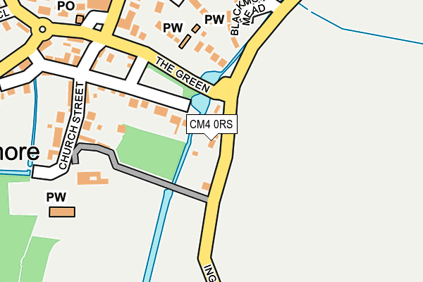 CM4 0RS map - OS OpenMap – Local (Ordnance Survey)