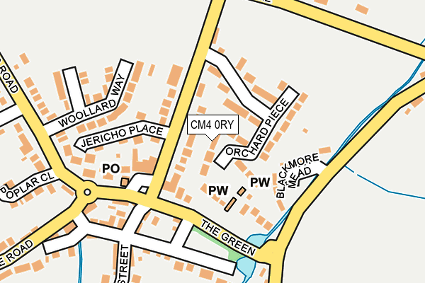 CM4 0RY map - OS OpenMap – Local (Ordnance Survey)