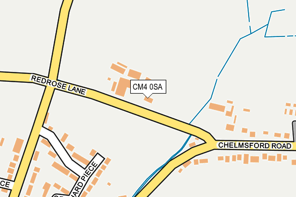 CM4 0SA map - OS OpenMap – Local (Ordnance Survey)