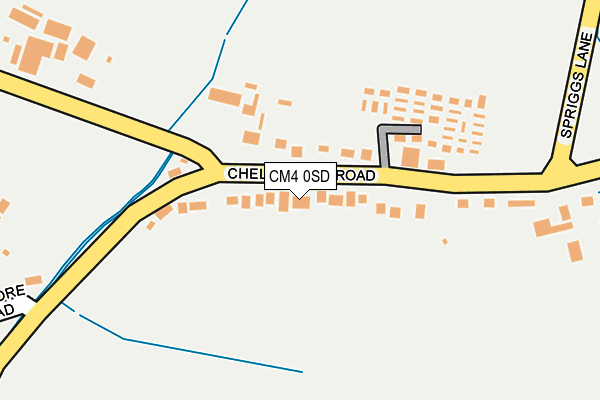 CM4 0SD map - OS OpenMap – Local (Ordnance Survey)