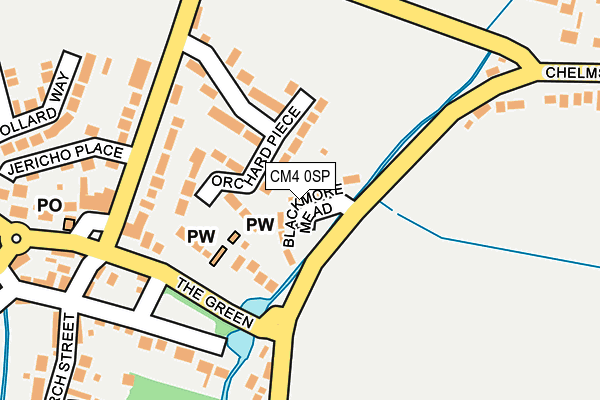 CM4 0SP map - OS OpenMap – Local (Ordnance Survey)