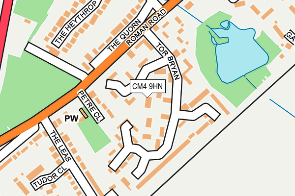 CM4 9HN map - OS OpenMap – Local (Ordnance Survey)
