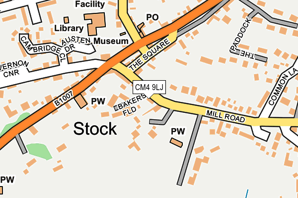 Map of BAKERS FIELD RESIDENTS (MANAGEMENT) COMPANY LIMITED at local scale