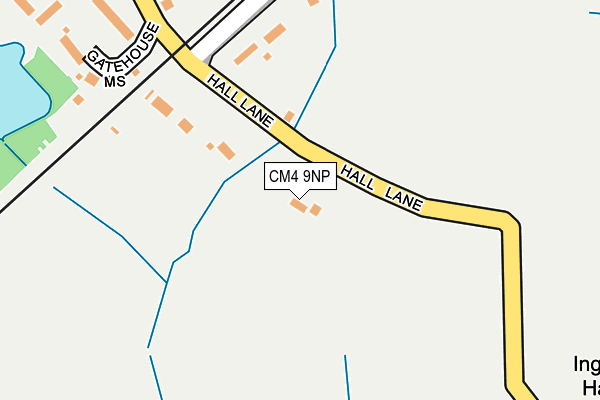 CM4 9NP map - OS OpenMap – Local (Ordnance Survey)