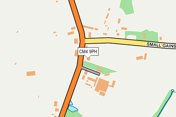 CM4 9PH map - OS OpenMap – Local (Ordnance Survey)