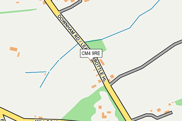 CM4 9RE map - OS OpenMap – Local (Ordnance Survey)