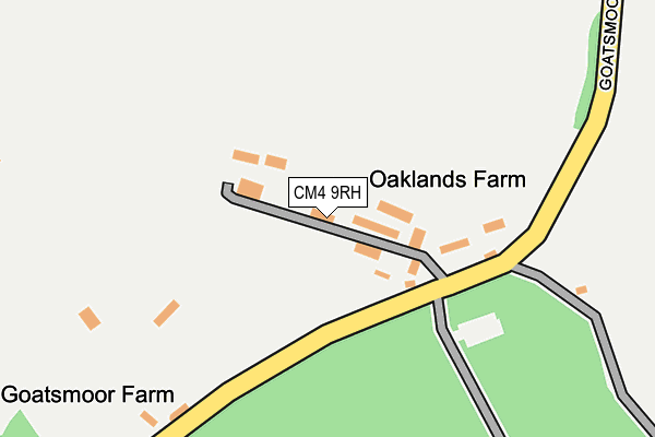 CM4 9RH map - OS OpenMap – Local (Ordnance Survey)