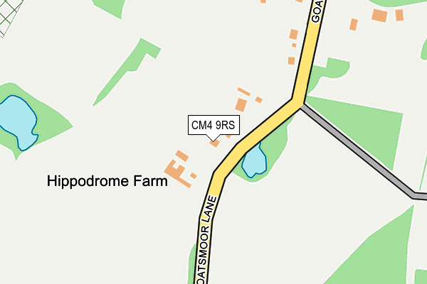 CM4 9RS map - OS OpenMap – Local (Ordnance Survey)