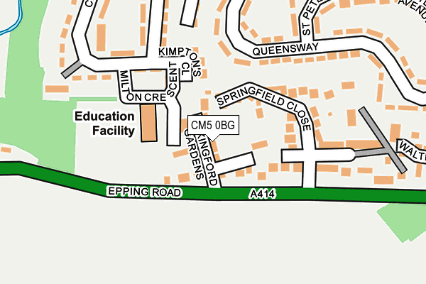 CM5 0BG map - OS OpenMap – Local (Ordnance Survey)
