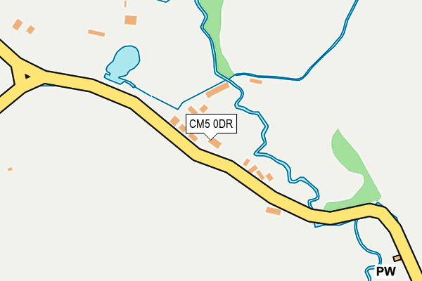 CM5 0DR map - OS OpenMap – Local (Ordnance Survey)