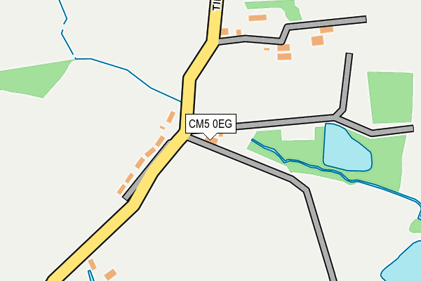 CM5 0EG map - OS OpenMap – Local (Ordnance Survey)