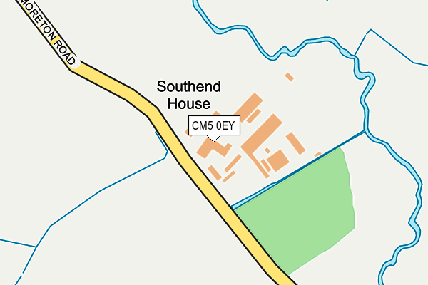 CM5 0EY map - OS OpenMap – Local (Ordnance Survey)