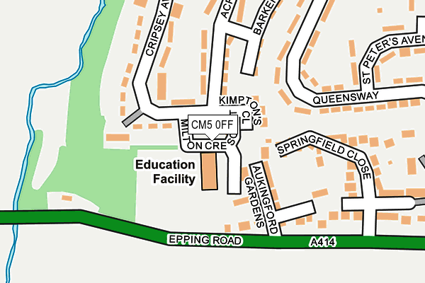 CM5 0FF map - OS OpenMap – Local (Ordnance Survey)