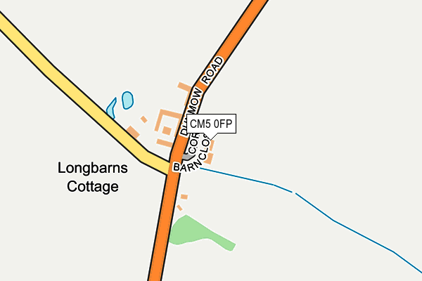 CM5 0FP map - OS OpenMap – Local (Ordnance Survey)