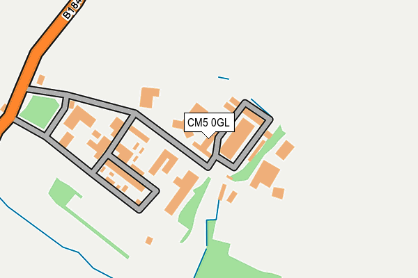CM5 0GL map - OS OpenMap – Local (Ordnance Survey)