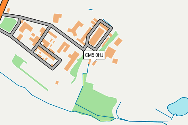 CM5 0HJ map - OS OpenMap – Local (Ordnance Survey)