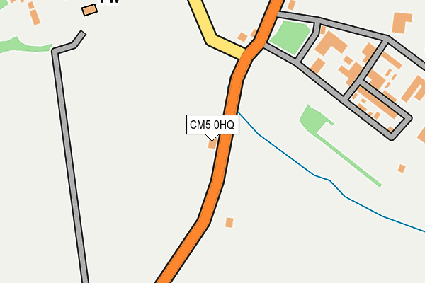 CM5 0HQ map - OS OpenMap – Local (Ordnance Survey)