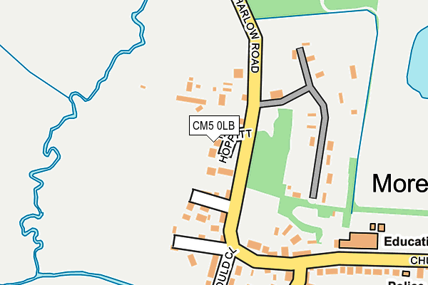 CM5 0LB map - OS OpenMap – Local (Ordnance Survey)