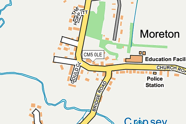 CM5 0LE map - OS OpenMap – Local (Ordnance Survey)