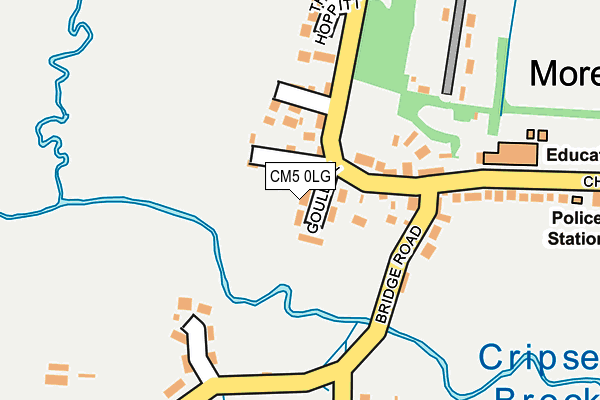 CM5 0LG map - OS OpenMap – Local (Ordnance Survey)