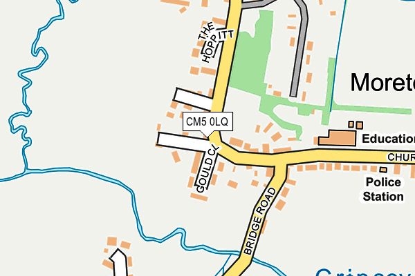 CM5 0LQ map - OS OpenMap – Local (Ordnance Survey)
