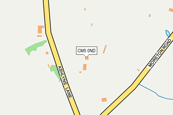 CM5 0ND map - OS OpenMap – Local (Ordnance Survey)
