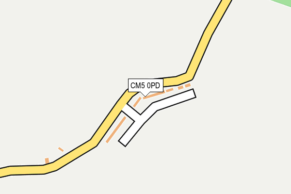 CM5 0PD map - OS OpenMap – Local (Ordnance Survey)