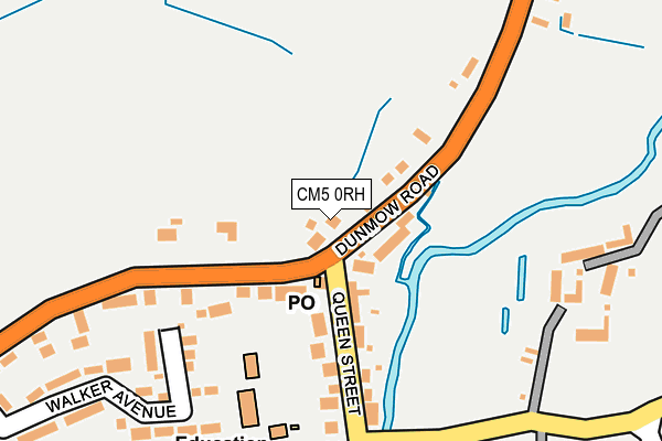CM5 0RH map - OS OpenMap – Local (Ordnance Survey)