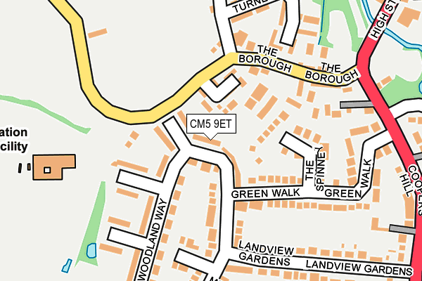 CM5 9ET map - OS OpenMap – Local (Ordnance Survey)