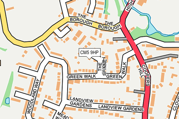 CM5 9HP map - OS OpenMap – Local (Ordnance Survey)