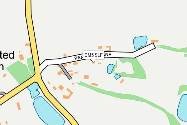 CM5 9LF map - OS OpenMap – Local (Ordnance Survey)