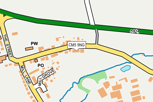 CM5 9NG map - OS OpenMap – Local (Ordnance Survey)