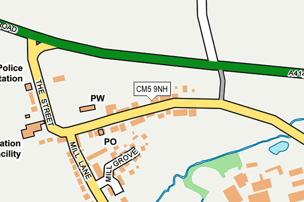 CM5 9NH map - OS OpenMap – Local (Ordnance Survey)