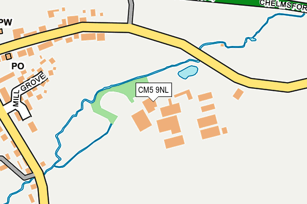 CM5 9NL map - OS OpenMap – Local (Ordnance Survey)