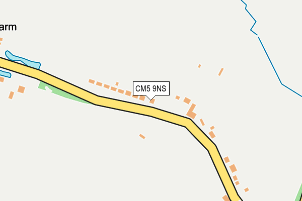 CM5 9NS map - OS OpenMap – Local (Ordnance Survey)