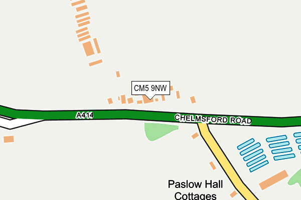 CM5 9NW map - OS OpenMap – Local (Ordnance Survey)