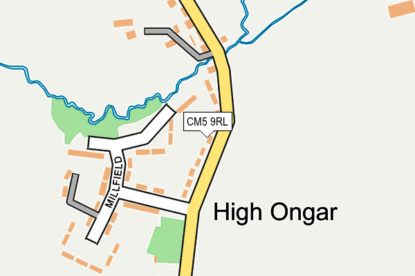 CM5 9RL map - OS OpenMap – Local (Ordnance Survey)