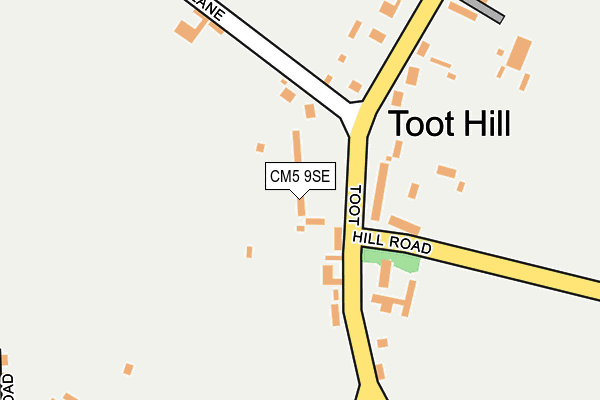 CM5 9SE map - OS OpenMap – Local (Ordnance Survey)
