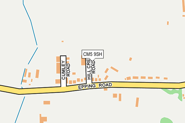 CM5 9SH map - OS OpenMap – Local (Ordnance Survey)