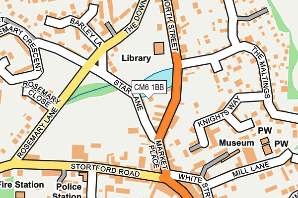 CM6 1BB map - OS OpenMap – Local (Ordnance Survey)