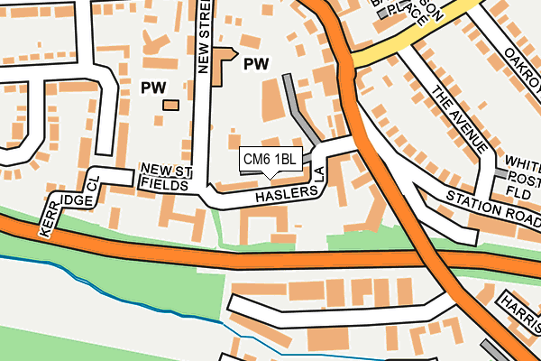 CM6 1BL map - OS OpenMap – Local (Ordnance Survey)