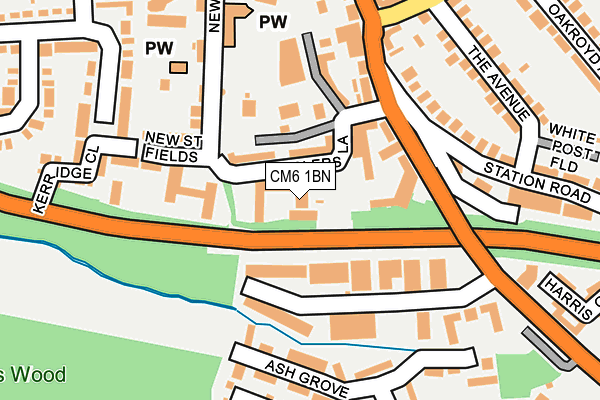 CM6 1BN map - OS OpenMap – Local (Ordnance Survey)