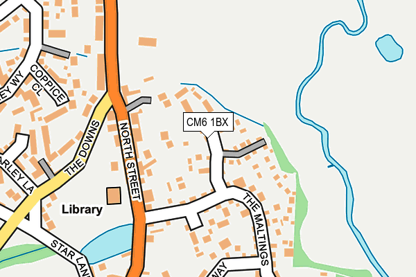 CM6 1BX map - OS OpenMap – Local (Ordnance Survey)