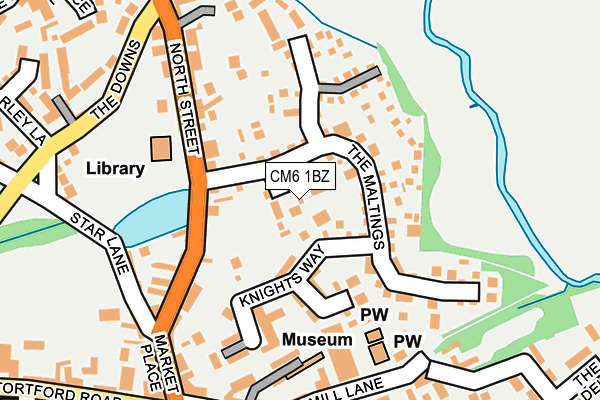 CM6 1BZ map - OS OpenMap – Local (Ordnance Survey)