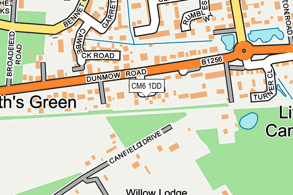 CM6 1DD map - OS OpenMap – Local (Ordnance Survey)