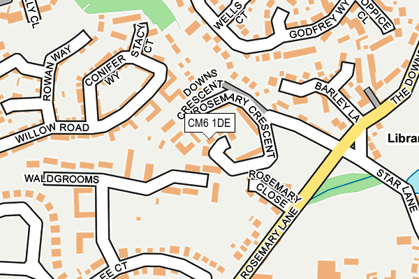 CM6 1DE map - OS OpenMap – Local (Ordnance Survey)