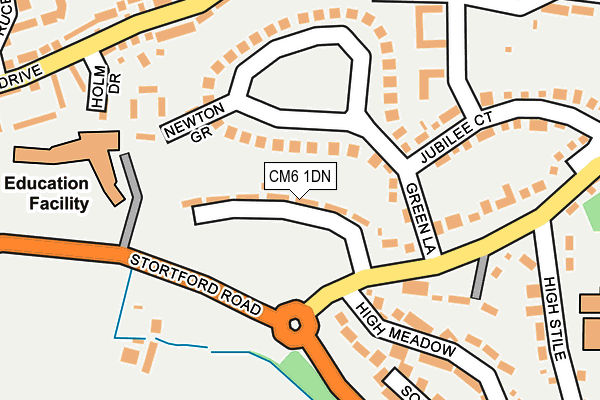 CM6 1DN map - OS OpenMap – Local (Ordnance Survey)