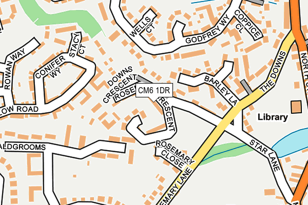 CM6 1DR map - OS OpenMap – Local (Ordnance Survey)